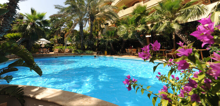 Fortina Spa Resort スリーマ エクステリア 写真 The pool at the hotel